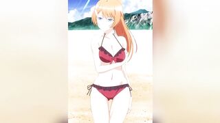 Hot and sexy anime girls in there bikinis