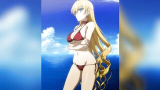 Hot and sexy anime girls in there bikinis