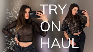 [4K] Transparent Clothes Haul with Emilia | Dressing Room Try-on Haul