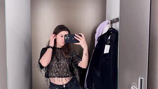 [4K] Transparent Clothes Haul with Emilia | Dressing Room Try-on Haul