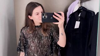 [4K] Transparent Clothes Haul with Emilia | Dressing Room Try-on Haul