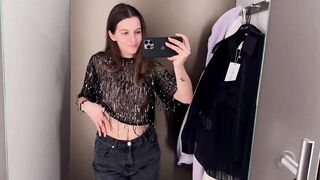 [4K] Transparent Clothes Haul with Emilia | Dressing Room Try-on Haul