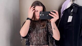 [4K] Transparent Clothes Haul with Emilia | Dressing Room Try-on Haul