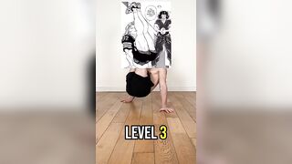 Baki universe poses from level 1 to 7 ???? #workout #flexibility #yoga #mobility #amazing #gym #anime