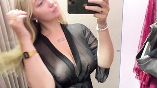 4K Transparent Nightwear Dresses Try on Haul with Lath