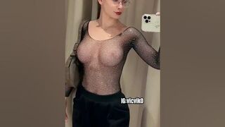 4K TRY ON HAUL TRANSPARENT CLOTHES SEE-THROUGH LINGERIE FASHION #TryOnHaul #viral