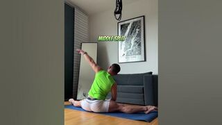 Post-Leg Workout Middle Split Stretching Routine #workout #split #stretching #male #muscle #men