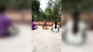 ভোর বেলায় ঘুম থেকে উঠে আমরা সবাই yoga ????শুরু করলাম আজ থেকে