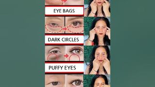 ♨️???? yoga for reduce eye bags, puffy eyes wrinkles free ????,antiaging yoga glowing skin yoga try#shorts