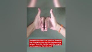 Adhomukham mudra helps in digestion #digestion #viral #hindu #shiv #yoga #mudra #mudratherapy