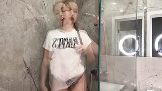 [4K] Transparent Clothes Haul Wet vs Dry | Olivia Hot Try On Haul Transparet #12