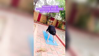 Enhance hip flexibility| #shorts#ytshorts#yogapractice #youtube #yoga #ಯೋಗ