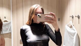 [4K] Transparent Clothes with Olga Kiss | See-Through Try On Haul At The Mall