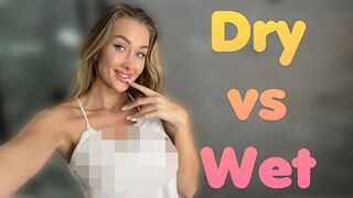 4K Wet vs Dry Transparent Clothing: See through Try on Haul