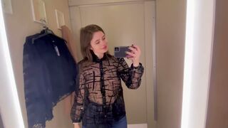 See-Through Try On Haul | Transparent Lingerie and Clothes | Try-On Haul At The Mall #haul #lingerie