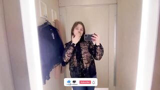 See-Through Try On Haul | Transparent Lingerie and Clothes | Try-On Haul At The Mall #haul #lingerie