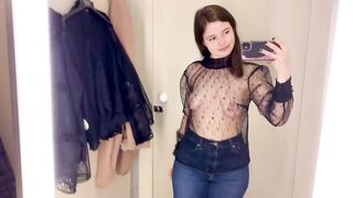 See-Through Try On Haul | Transparent Lingerie and Clothes | Try-On Haul At The Mall #haul #lingerie