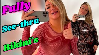 See through Clothing try on haul [4k] | Bikini and lingerie