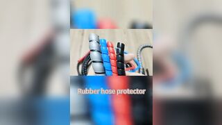 PP plastic spiral flexible hose spiral hose guard hose protector #machine #factor