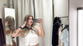 ????[4K] Newbie Model Presents Transparent Clothing ⚡️Try-on Haul for Sheer Fashion