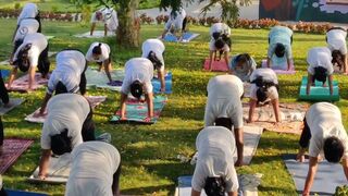 #yoga #yogapractice by Surya namaskar