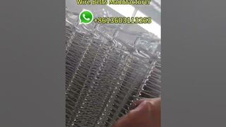 Stainless Steel Flexible Rod Conveyor Belts for Multi tier Spiral Conveyor In Food Industry