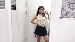 4K| 2024✌????E-girl Try on haul Transparent in Red21