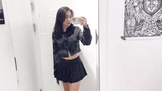 4K| 2024✌????E-girl Try on haul Transparent in Red21