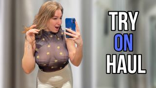 [4K] Transparent Clothes Try on Haul 2024 | See-Through try on