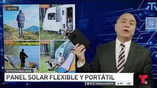 Éste es un panel solar flexible que le permite recargar su teléfono celular en cualquier lugar