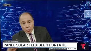 Éste es un panel solar flexible que le permite recargar su teléfono celular en cualquier lugar