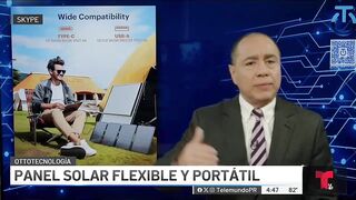 Éste es un panel solar flexible que le permite recargar su teléfono celular en cualquier lugar