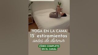 #yoga en la cama #estiramientos antes de #dormir para relajar el cuerpo y descansar ???? ????????‍♀️????????