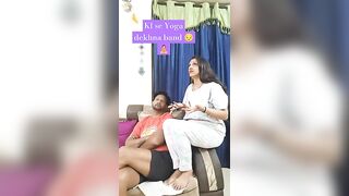 Dr. ne kaha tha yoga try Karo. #trending #funny #comedy #shorts #jyoti_kohli_vids #husbandwife