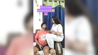 Dr. ne kaha tha yoga try Karo. #trending #funny #comedy #shorts #jyoti_kohli_vids #husbandwife