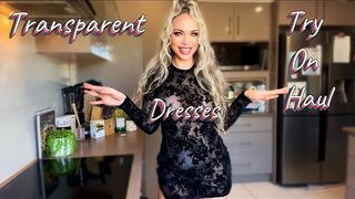 Transparent Dresses Try-On Haul SHEIN | EllieKarrx ????
