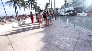 Florida Beach walk at Spring Break!! Bikinis ????????????????