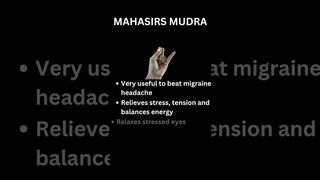 MAHASIRS MUDRA - powerful mudra helpful mudra #meditation #mudra #yoga #yogaforbeginners