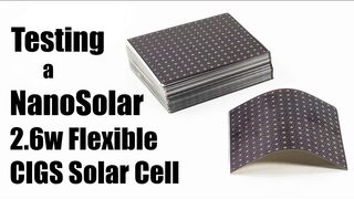 Testing a Nanosolar 2 6W Flexible CIGS Solar Cell - Recycled Goods