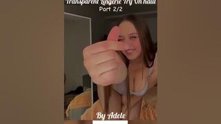 Transparant Lingerie Try On Haul 2024 by Adele #transparent #tryonhaul2024 #tryonhauldress #tops