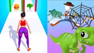 Twerk Race 3D VS Monster Catch Run 2024 All Levels Gameplay Android New Update