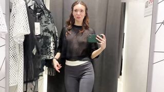 See-Through Try On Haul | Transparent Lingerie and Clothes | Try-On Haul At The Mall College Outfit