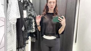 See-Through Try On Haul | Transparent Lingerie and Clothes | Try-On Haul At The Mall College Outfit