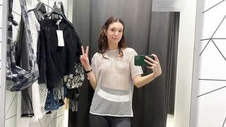 See-Through Try On Haul | Transparent Lingerie and Clothes | Try-On Haul At The Mall College Outfit