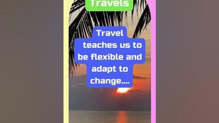 Travel teaches us to be flexible and adapt to change....#shortvideo #shorts #subscribe #travel