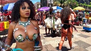 ????DON'T MISS IT!!! BRAZIL'S BIKINIS PARTY???? | CARNIVAL IN RIO DE JANEIRO 2024 4K | BIKINI PARTY WALK ????