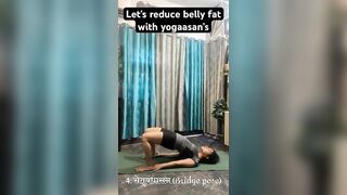 Belly yogaasan’s????????‍♀️‍➡️Be flexible with muscles #redcuceweight #eathealthy #eatlessburnmore