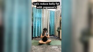 Belly yogaasan’s????????‍♀️‍➡️Be flexible with muscles #redcuceweight #eathealthy #eatlessburnmore