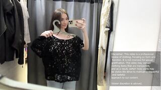 4K Try On Haul 2024 Trying on Transparent Outfits with Lizokk