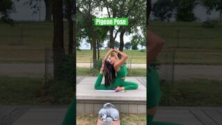 Yoga with Bella / Pigeon Pose #shortsyoutube #yoga